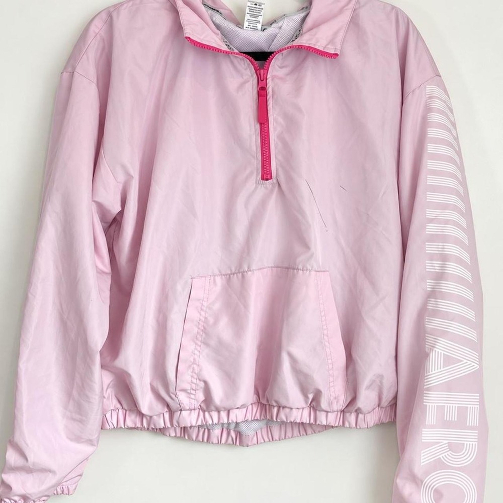 Aeropostale Sport Pink Quarter-Zip Pullover — Size Large